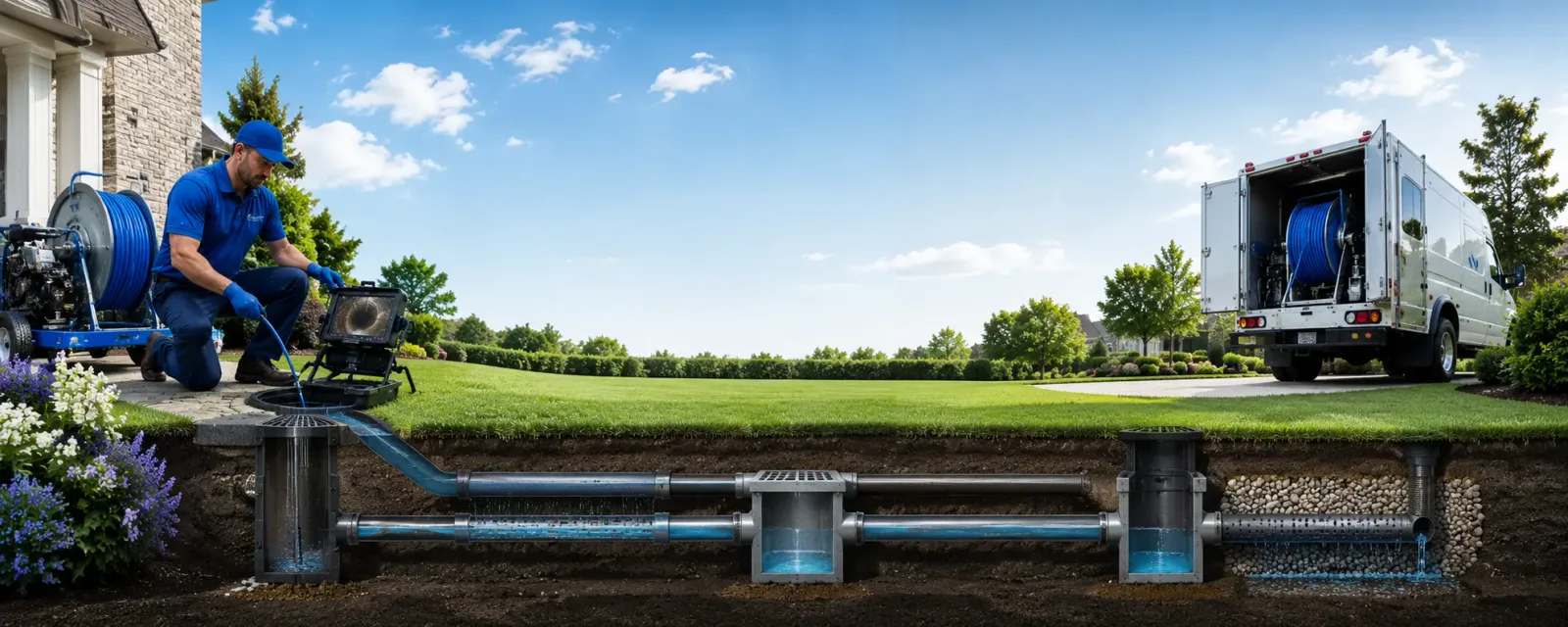 Outdoor drain cleaning information for Corn, OK