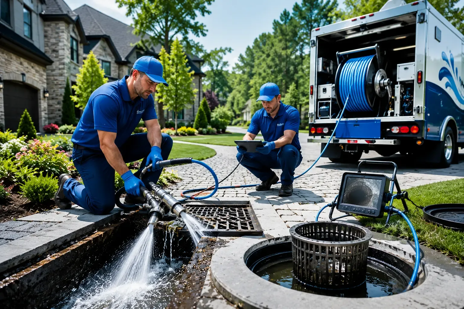 Local outdoor drain cleaning professionals in Corn, OK